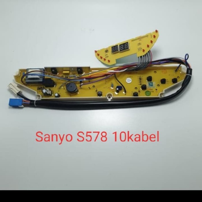 MODUL PCB PANEL MESIN CUCI SANYO ASW B 80 HT AQUA 1 TABUNG