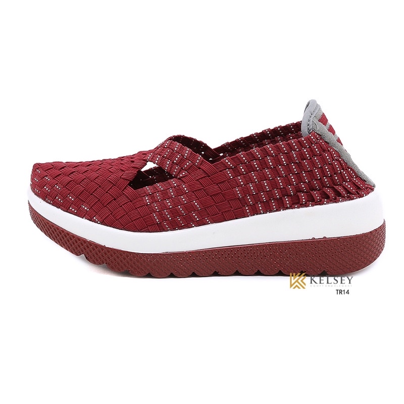 Nicole Sepatu Rajut Wedges Kelsey TR14 Anyaman Wanita