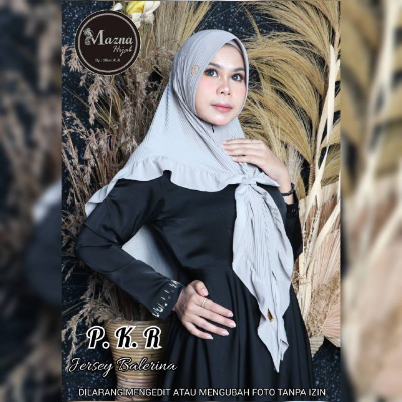 Jilbab plisket Kriwil ori mazna