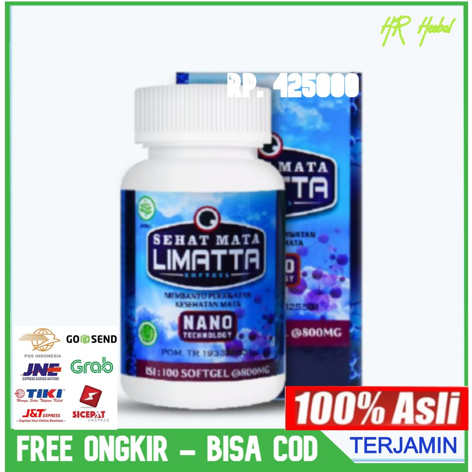 obat Herbal paling aman di pakai untuk mata 100% Alami original LIMATTA SEHAT MATA SOFTGEL