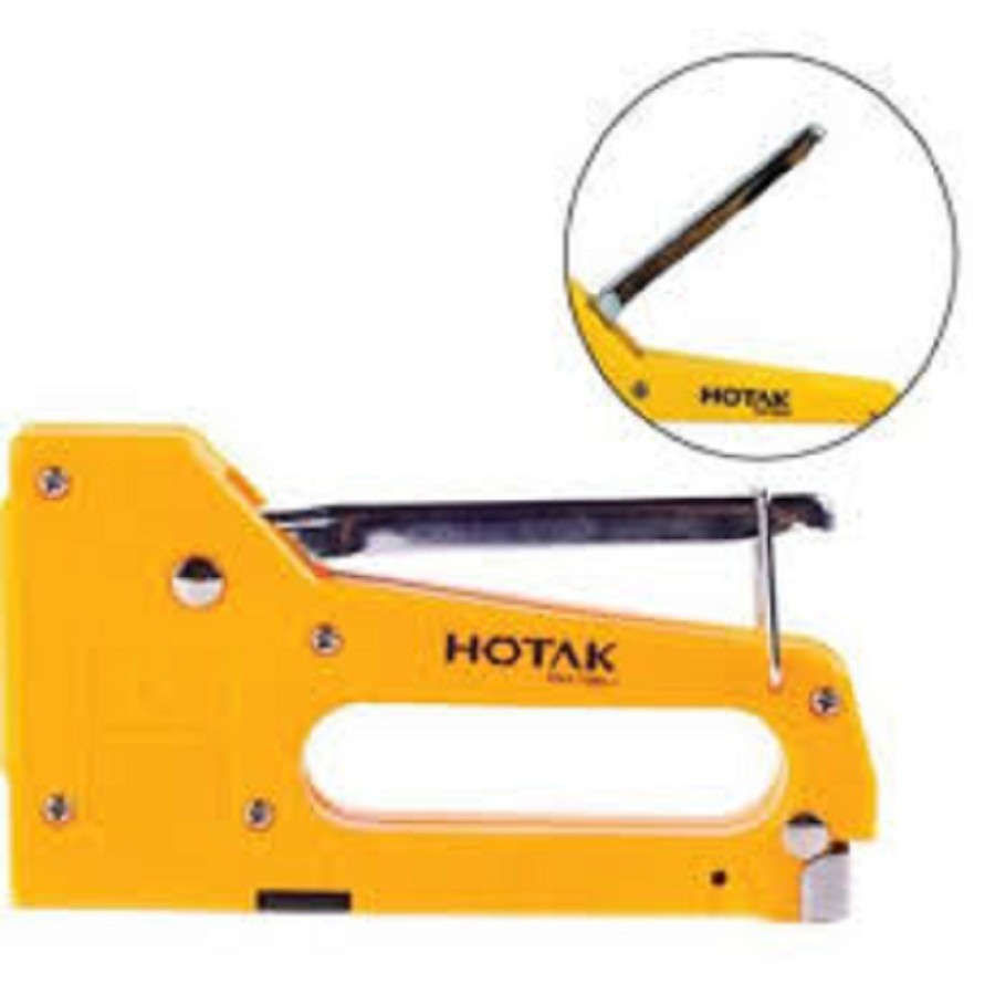 

HOTAK Light Duty Tacker Stapler Gun 4-8 mm Tacker Stapler Gun bagus