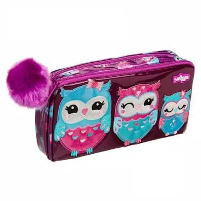 

READY Smiggle Pencil Case Zing Character Owl Softcase