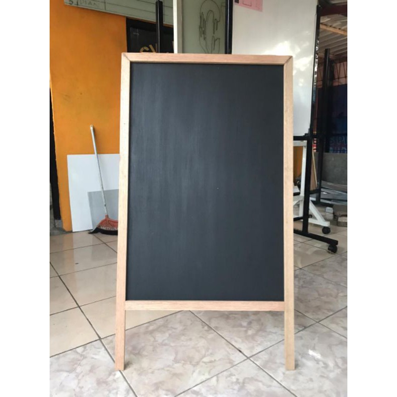 

papan menu cafe double face