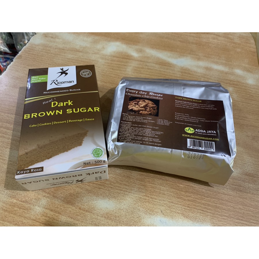 

Ricoman Brown sugar 1 kg / Gula merah tebu 1kg