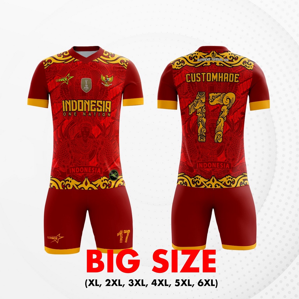 BIG SIZE|| KAOS BAJU JERSEY JUMBO FUTSAL SEPAK BOLA VOLLY SETELAN MOTIF BATIK KEREN TERBARU/ JERSEY 