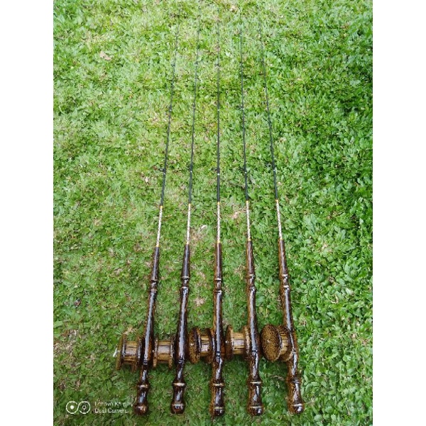 pancing udang model yoyo bahan gagang nibung / liwung