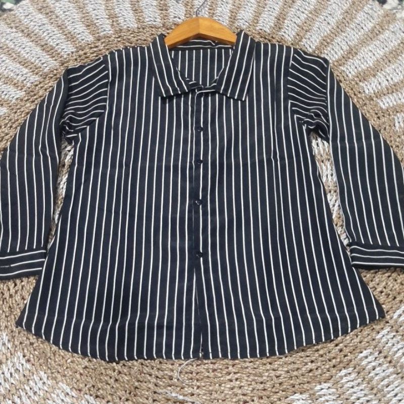 ATASAN WANITA DEWASA MOTIF SALUR//KEMEJA SALUR