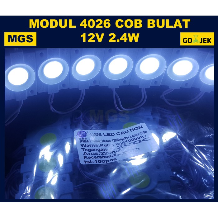 LED Modul COB Bulat 4026 12V 2.4W - Putih