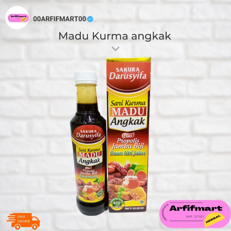 

Madu Sari Kurma Angkak Propolis Jambu Biji Daun Ubi Jalar untuk DBD dan Typus