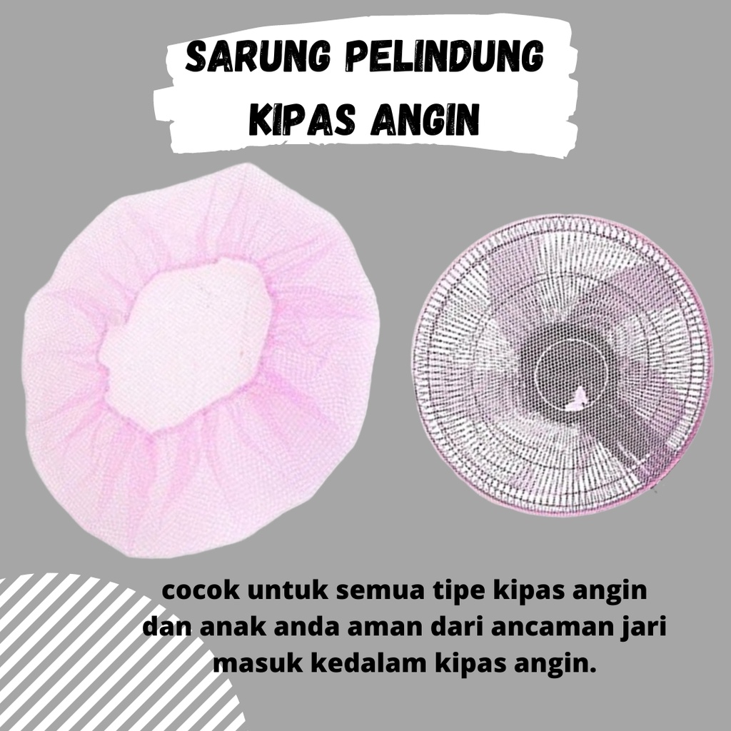 TERBARU!! Sarung Pelindung Kipas Angin / Penutup Kipas Baling Angin Jaring