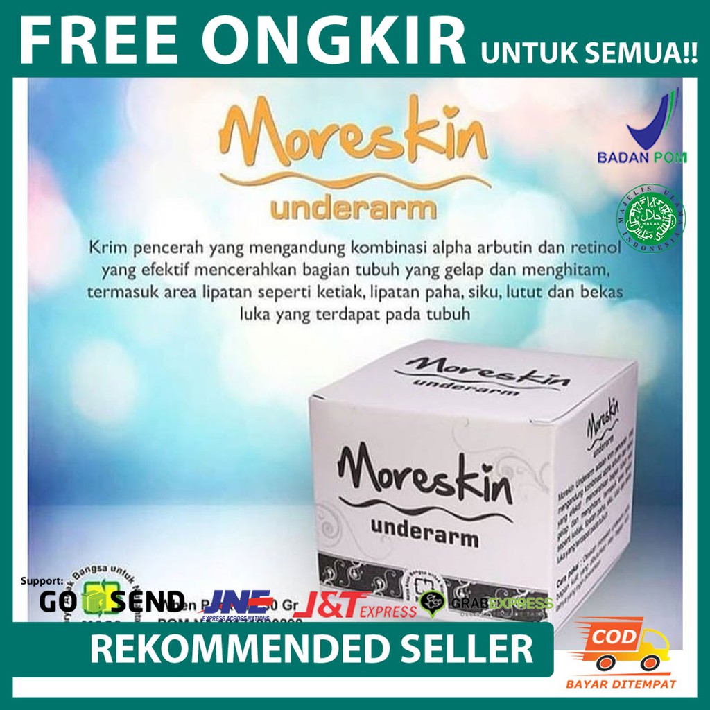 Krim penghilang bekas luka hitam koreng dan penghalus kulit moreskin underarm nasa