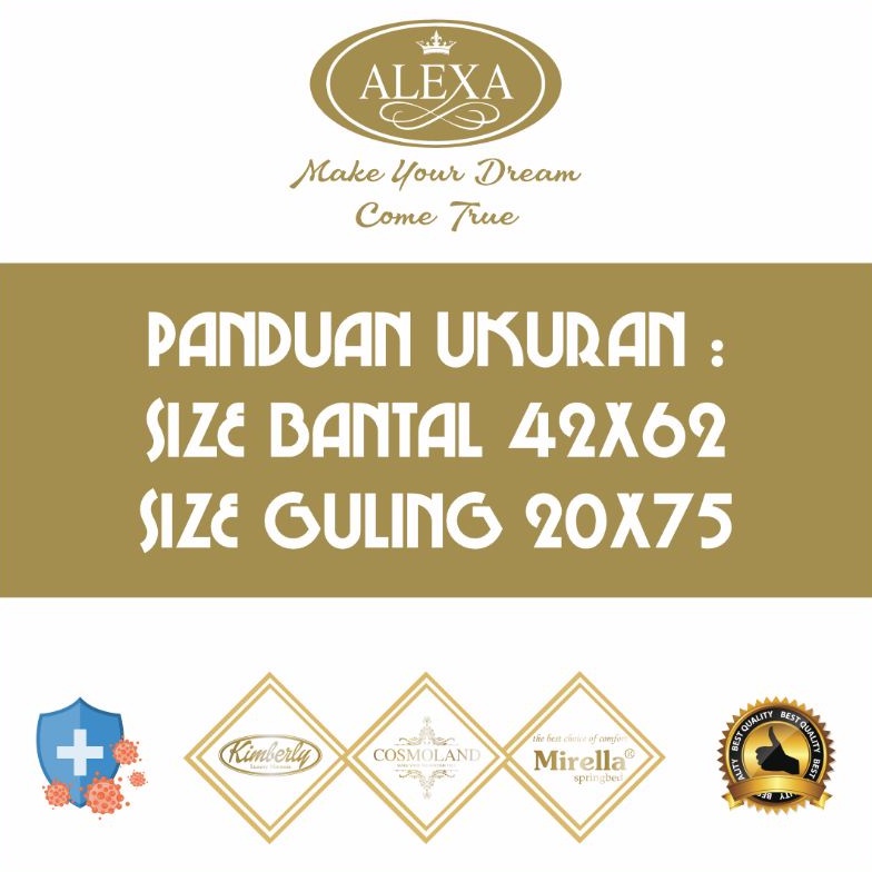 ALEXA Bantal Guling Hotel Microtex  600 GRAM