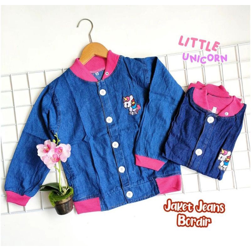 JAKET JEANS ANAK PEREMPUAN USIA 2-8 TAHUN