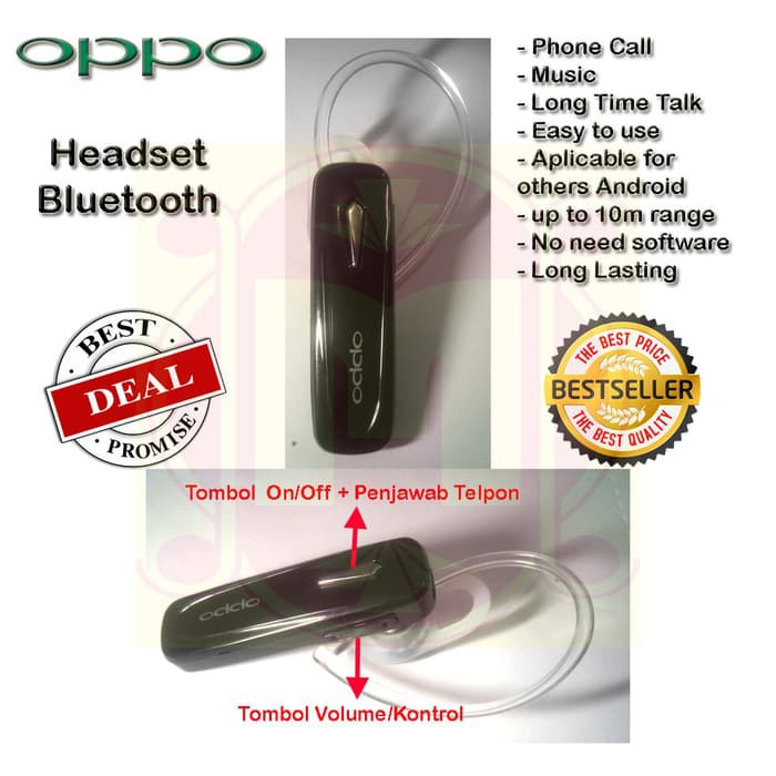 Diskon Handsfree Bluetooth Oppo|Earphone|Headphone|Headset Bluetooth Oppo