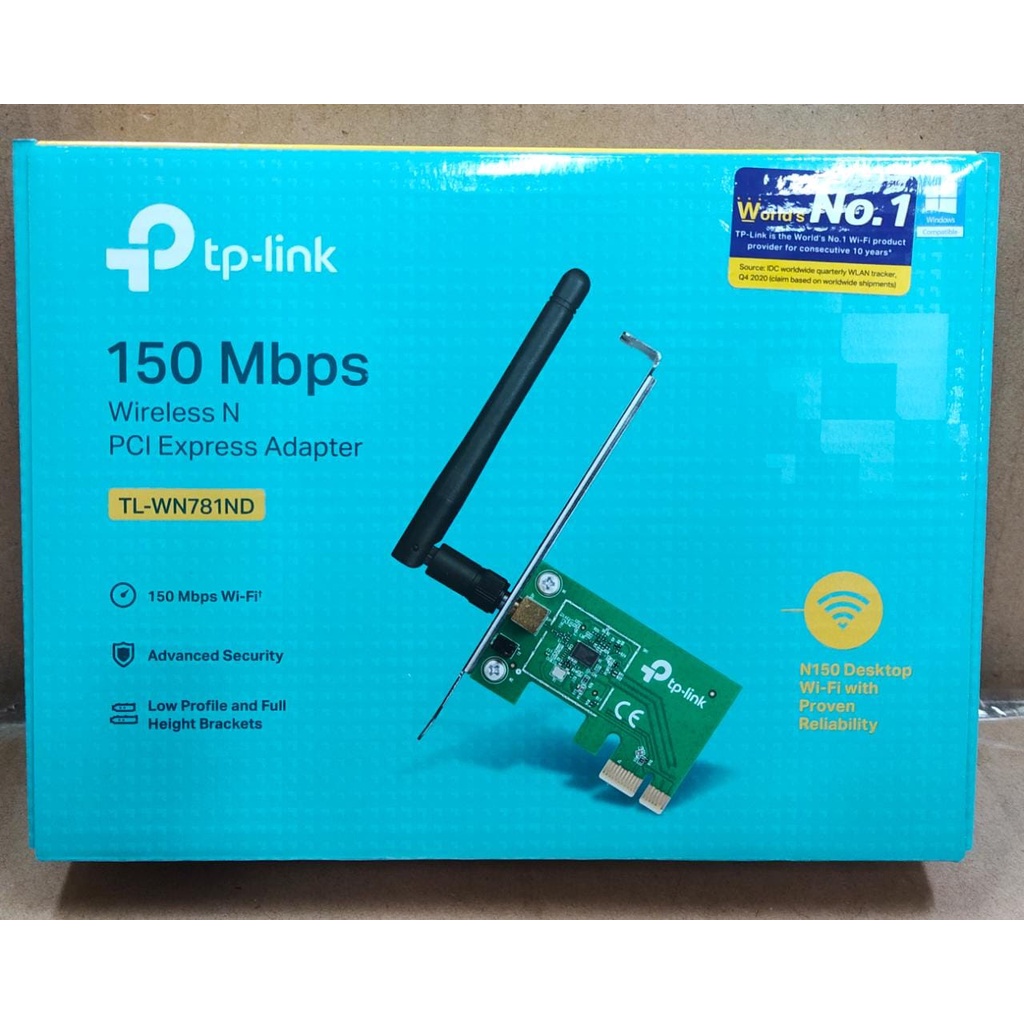 TP-LINK TL-WN781ND 150MBPS WIRELES N PCI EXPRESS ADAPTER