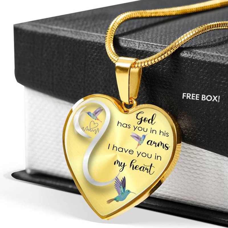 Kalung Memorial Desain God Have You In His Arms Untuk Hadiah