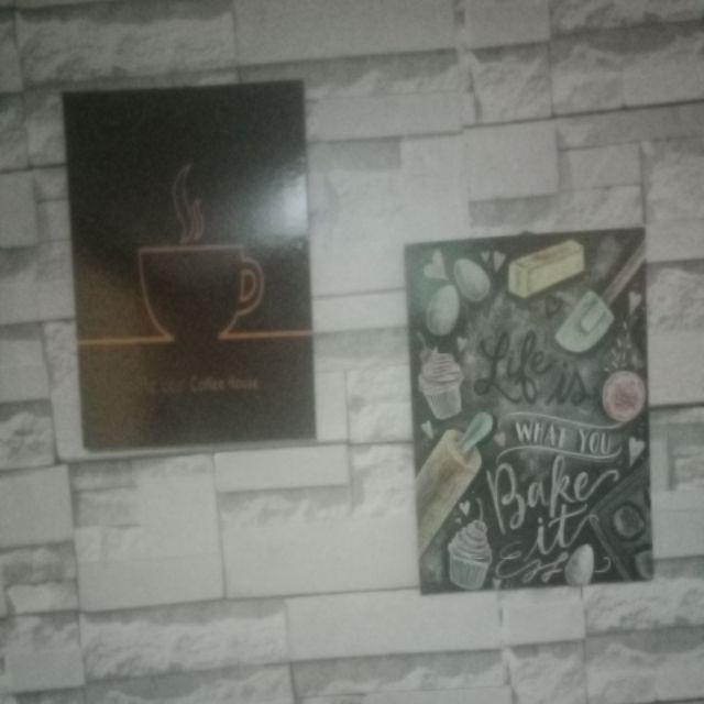Wall Decor Art/hiasan Dinding/dekorasi Rumah/cafe/office/dapur/ Dan Lain-lain