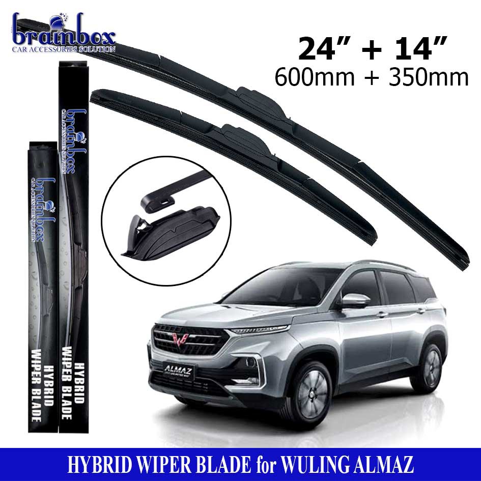 HIGH QUALITY Hybrid Wiper Blade Wuling Almaz Wiper Kaca Mobil Karet Pembersih Kaca Mobil Wiper Kaca