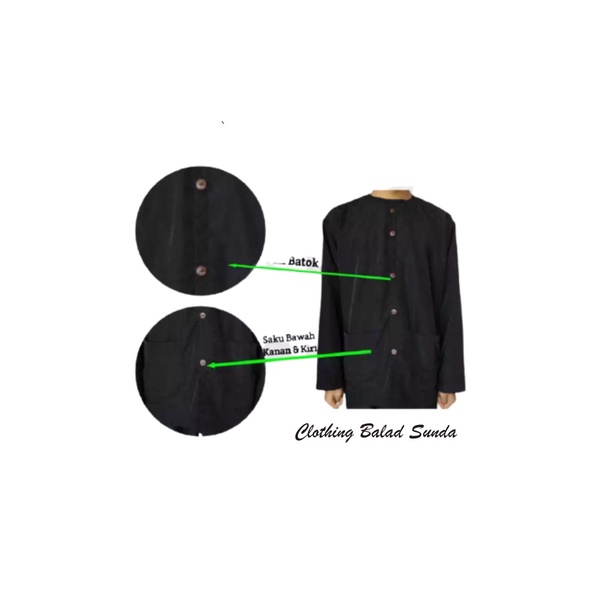 setelan baju pangsi sunda dewasa lengkap dengan iket kepala / baju pangsi sunda / baju adat sunda / baju silat sunda