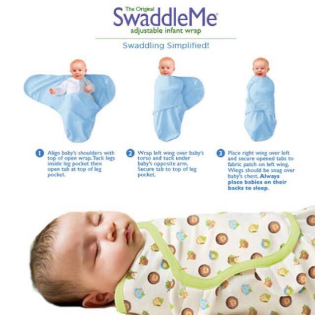 bedong baby swaddle / bedong instan bayi / Bedong Instant Swaddle Me