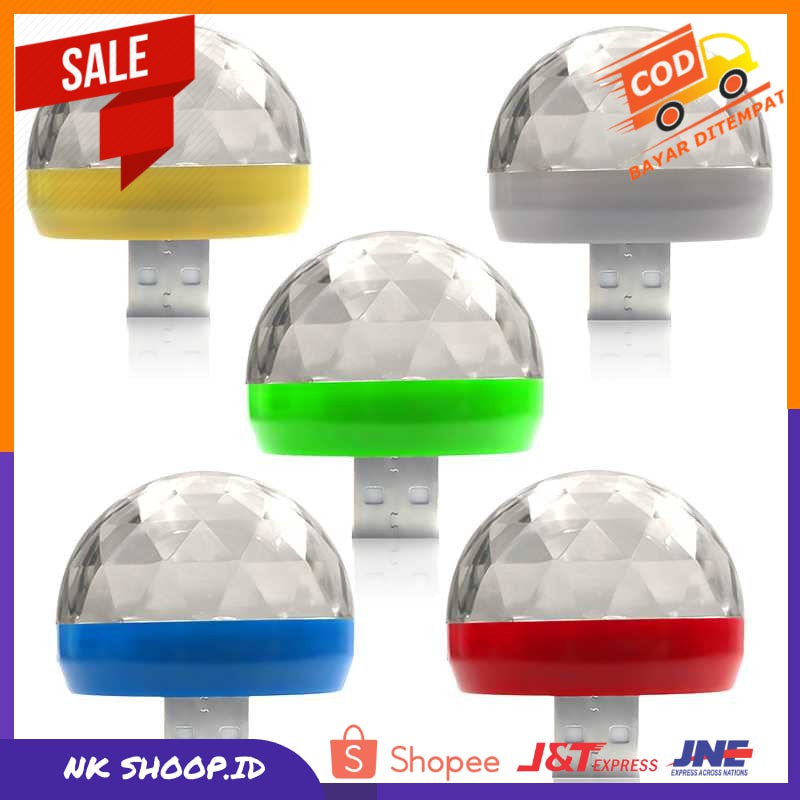 Magic Ball Lampu LED RGB USB Atmospere DJ Light Sound Control