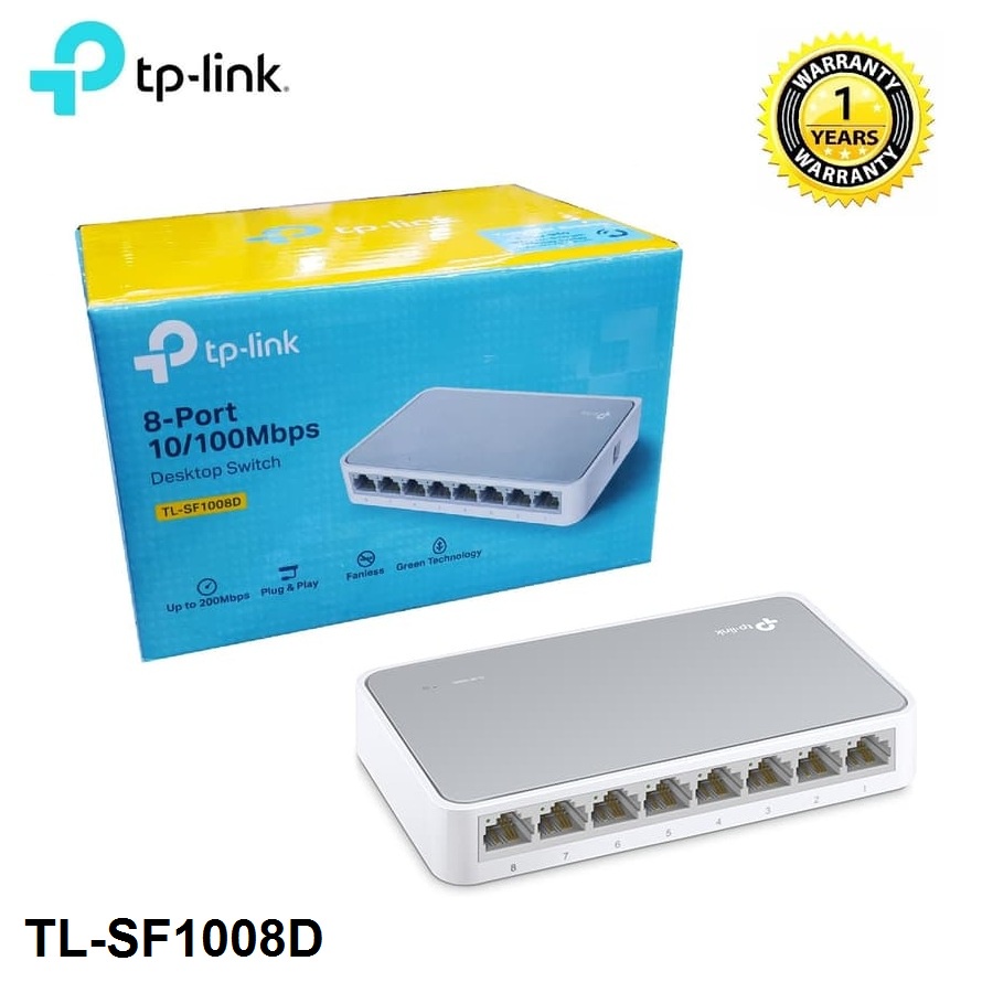 Tp-Link Desktop Switch Hub 8 Port  TL-SF1008D