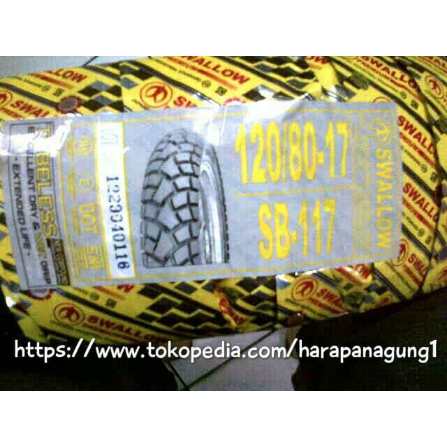 Ban Luar 120/80-17 SB 117 Swallow HAM