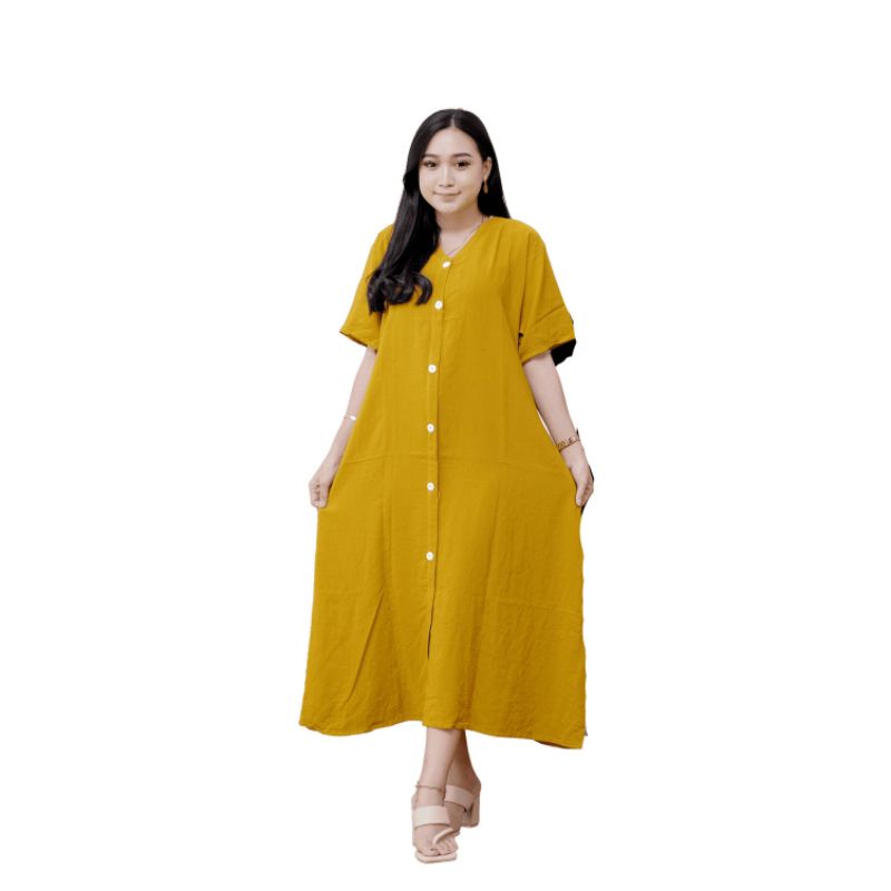 VIRAL  TERMURAH Daster Andin Jumbo Busui Friendly