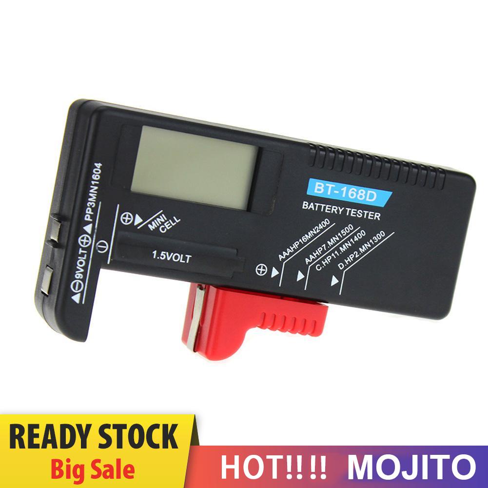 MOJITO BT168D Smart LCD Digital Batteries Tester Electronic Measure Checker for 9V