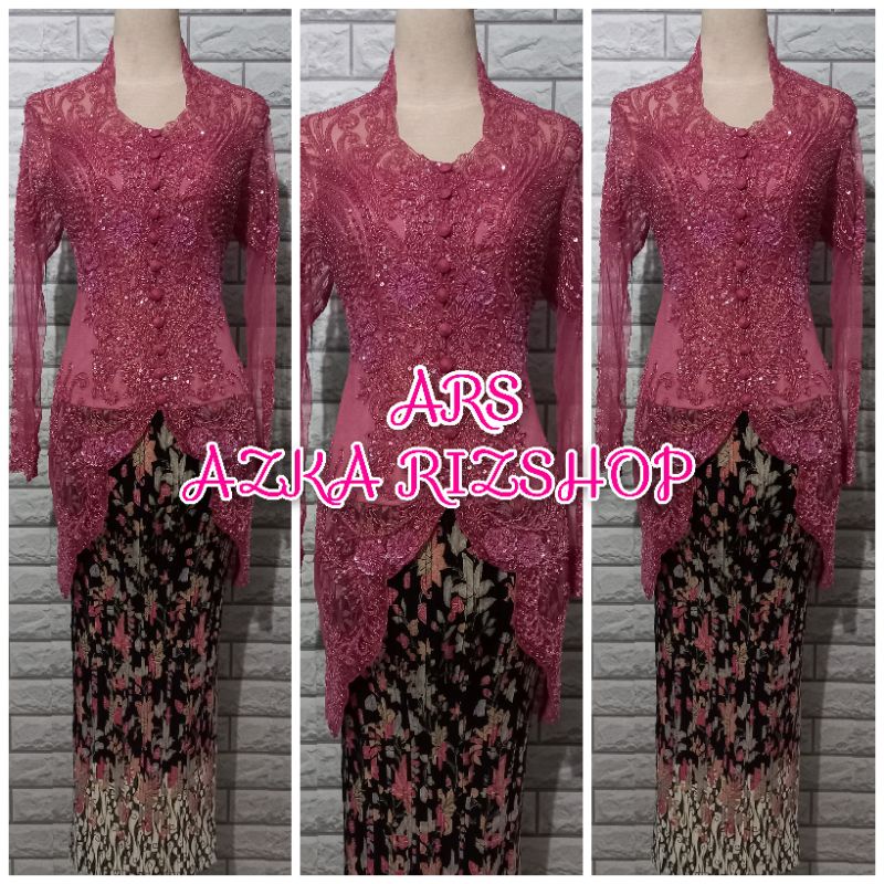 set kebaya wisuda kebaya kerah sunda kebaya pesta TERMURAH + longtorso dan rok prisket
