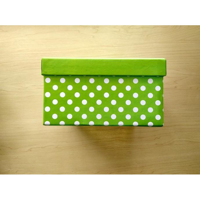 

Gift Box Kotak Polkadot Green (Small)