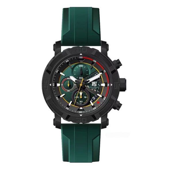 JAM TANGAN PRIA T5 H 3940 ORIGINAL CHRONOGRAPH TALI RUBBER TAHAN AIR TERBARU