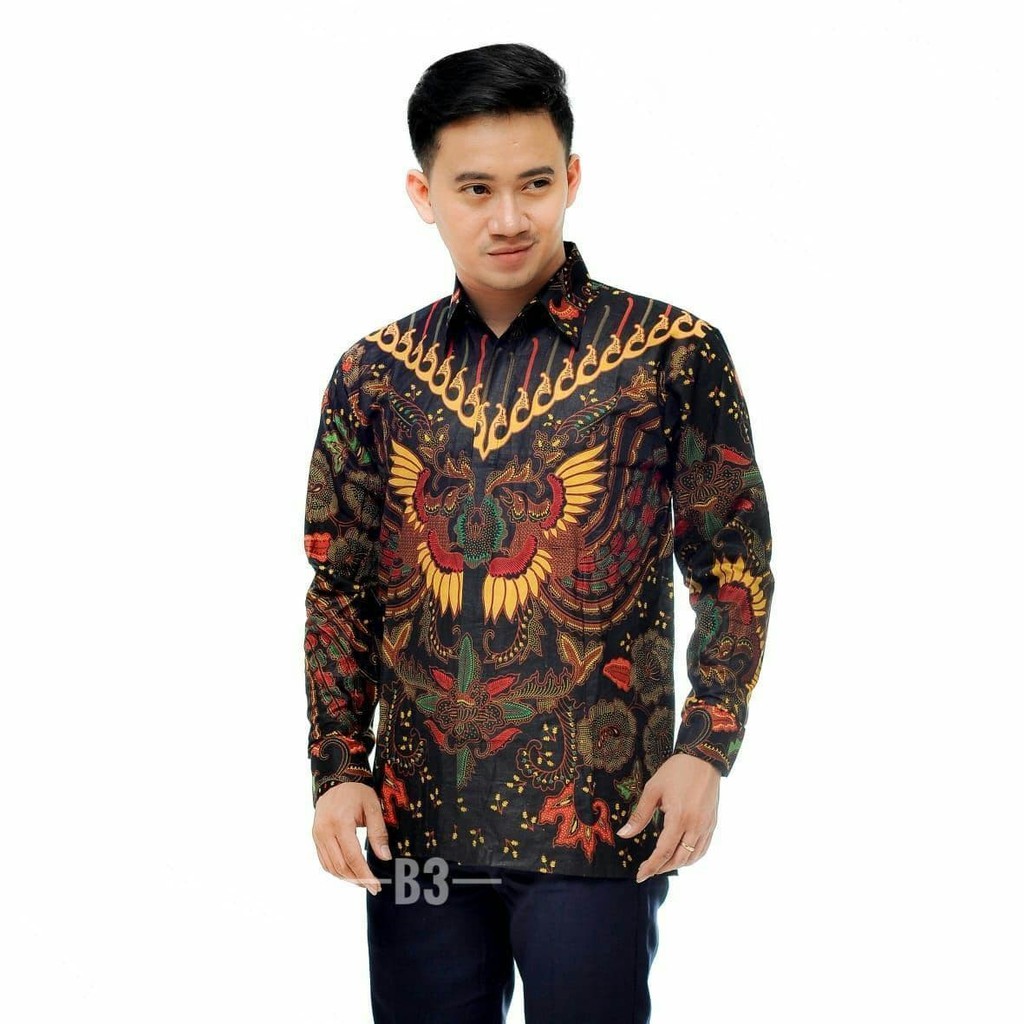 KEMEJA BATIK PRIA LENGAN PANJANG SIZE M L XL XXL PROMO BIG SALE TERMURAH DI SHOPEE