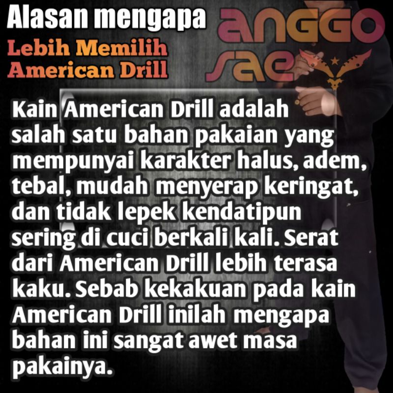 anggosae Baju Stelan Pangsi Katun American Drill Ori Free Totopong PROMO SPECIAL size S-xxxL Baju Pangsi Baju Adat Sunda Baju Pangsi Pria Dewasa Lengkap S M L XL XXL XXXL