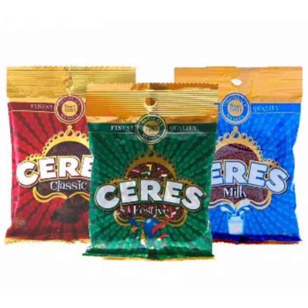 

MESES CERES 90 GRAM COKLAT CLASSIC MILK DARK CHOCOLATE ALL VARIAN MESIS VARIANT RASA HAGELSLAG WARNA WARNI TOPPING ROTI KUE CEMILAN ANAK GROSIR MURAH MAKANAN RINGAN