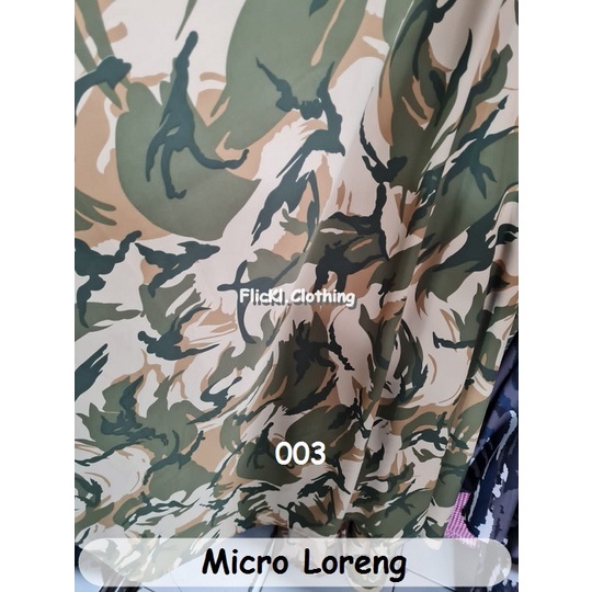 Bahan Kain Micro Loreng Micro Camo Malvinas Angkatan Laut Lebanon Micro