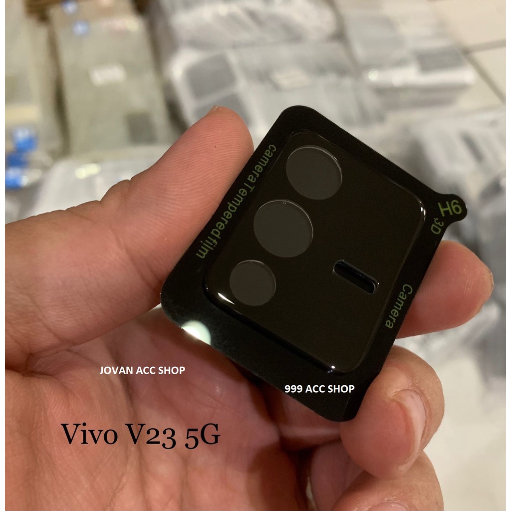 VIVO Y36 Y36 5G Y35 V27 5G V27E Y16 Y22 V23 5G V25 V25e V25 PRO TEMPERED FRAME BLACK KAMERA DAN FRAME CLEAR KAMERA KACA TEMPRED CAMERA FULL FRAME HITAM PELINDUNG KAMERA BELAKANG LENS GUARD CAMERA