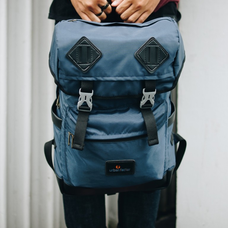 ROUTE NAVY |Urban Factor x FORIND| Tas Ransel Punggung Ori Bag Pria Wanita Backpack Baru Gunung New