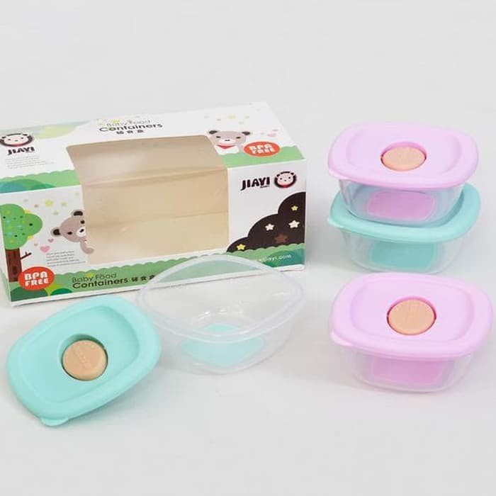 BABY FOOD CONTAINER WADAH MPASI BAYI | MICROWAVE &amp; STERILIZER SAVE | BPA FREE KEDAP DAN ANTI BOCOR