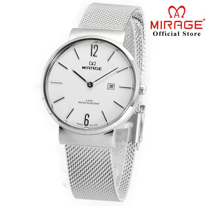 TERBARU Jam tangan Wanita MIRAGE PASIR DW 8624 Silver pP