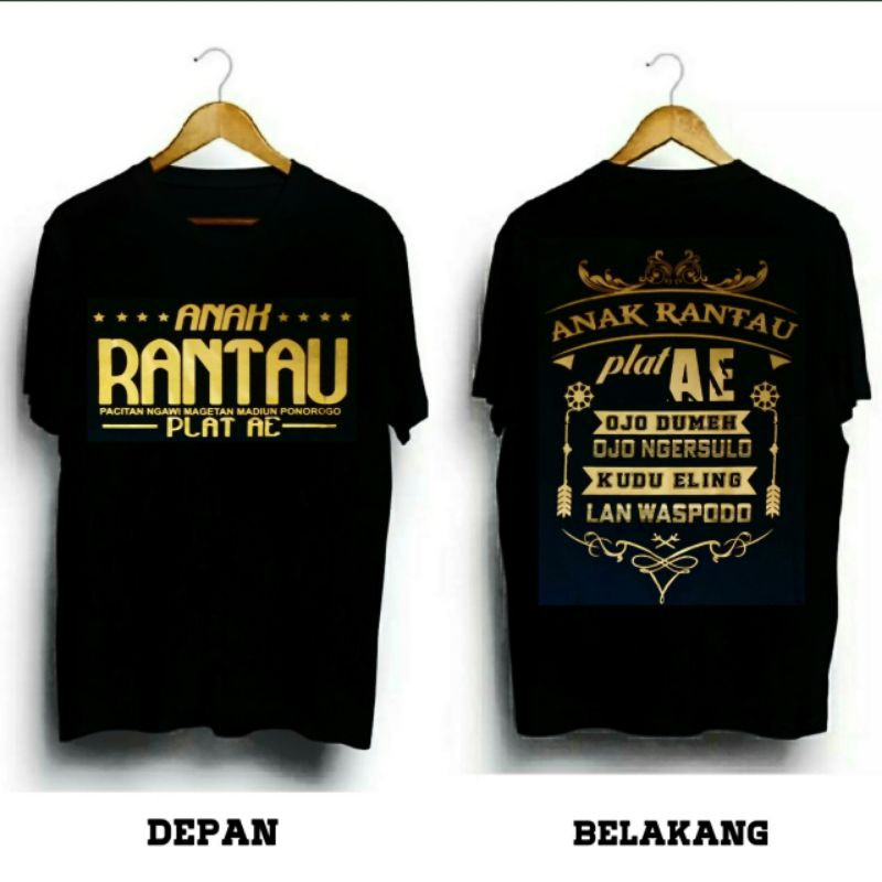 Kaos distro anak rantau / kaos anak rantau / kaos rantau / kaos tulisan anak rantau / kaos kece