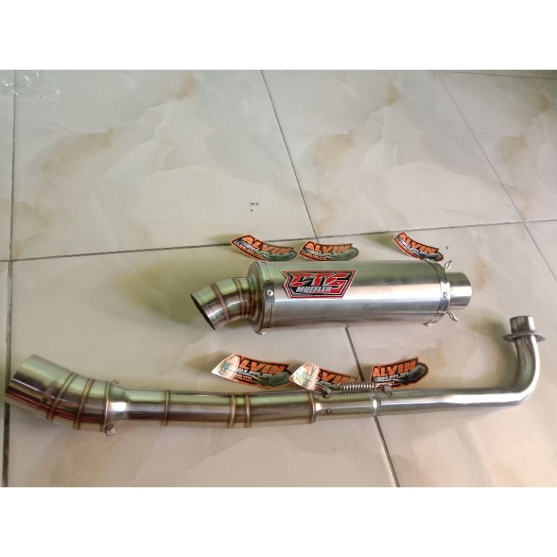 KNALPOT CTS MUFFLER PNP SUPRA JUPITER VEGA GREEN SMASH