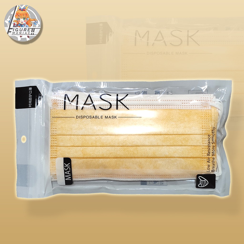 Masker Earloop / Kuping 3ply 3 ply 1 pack isi 10 Premium kemasan