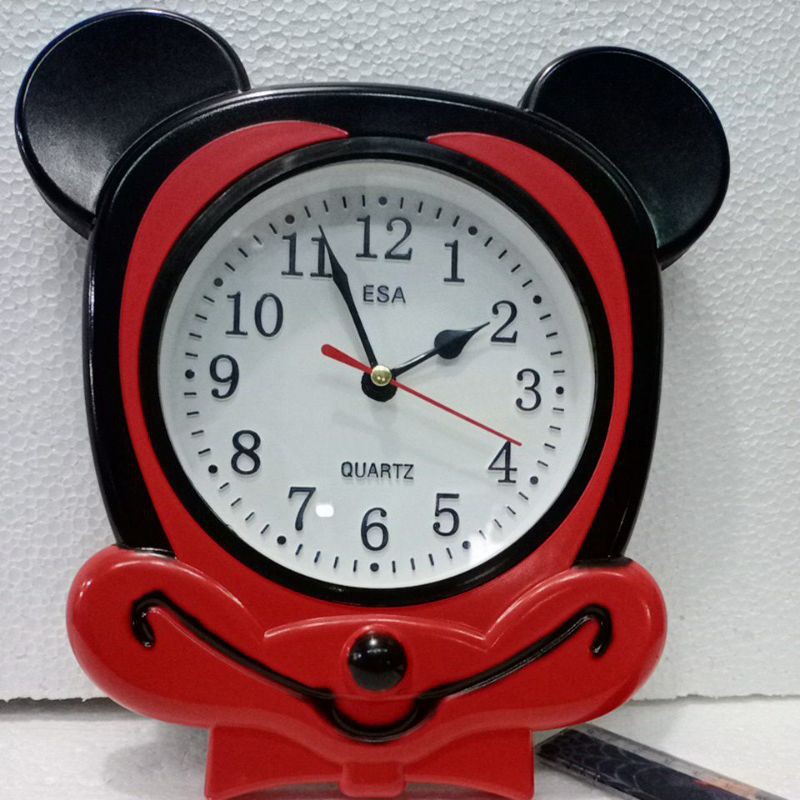 jam dinding karakter ESA 273/Jam dinding mungil/jam dinding micky mouse