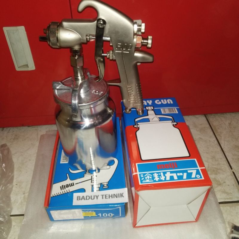 SPRAYGUN meiji f100 tabung bawah