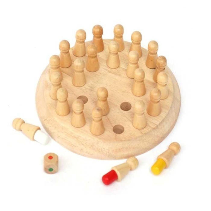 Mainan Edukasi Memory Chess GAME Permainan Catur Memori Daya Ingat Board Game Wooden Memory Chess