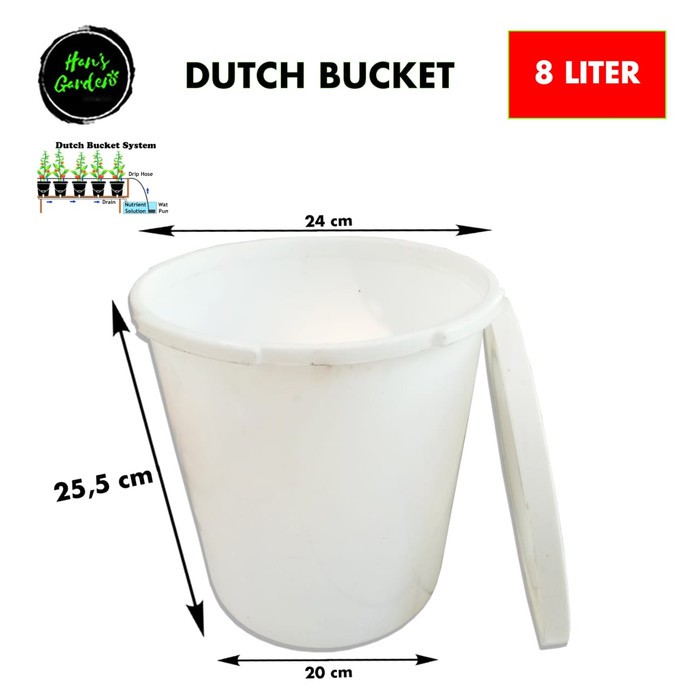 Box ice cream untuk dutch bucket 8 liter model bulat