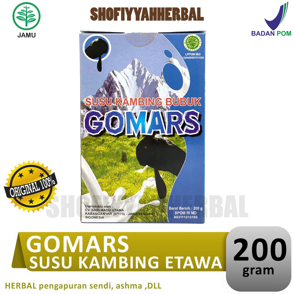 

Susu Kambing Gomars Rasa original / susu gomars, Susu kambing etawa bubuk ettabumin