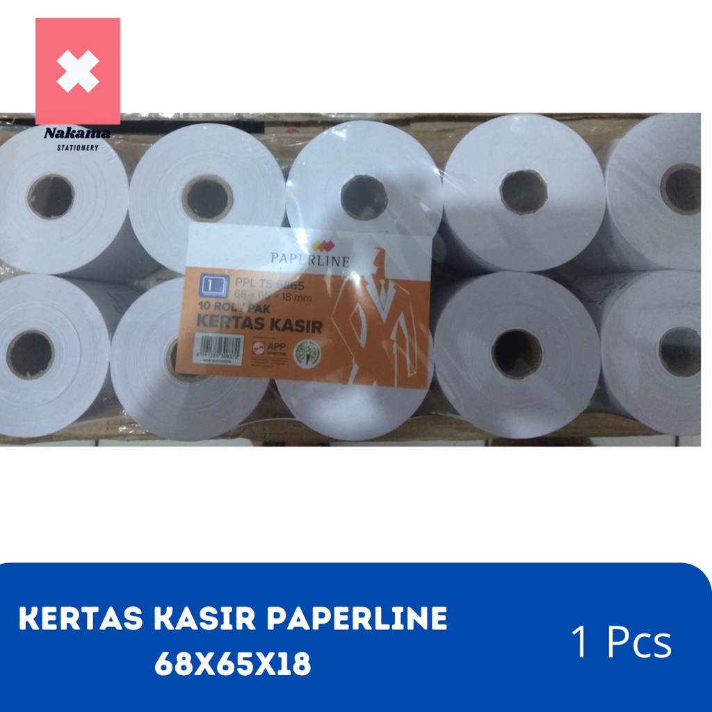 Kertas Telstrook 68x65 Kertas Kasir Kertas Struk HVS Rol Paperline Ukuran 68 X 65