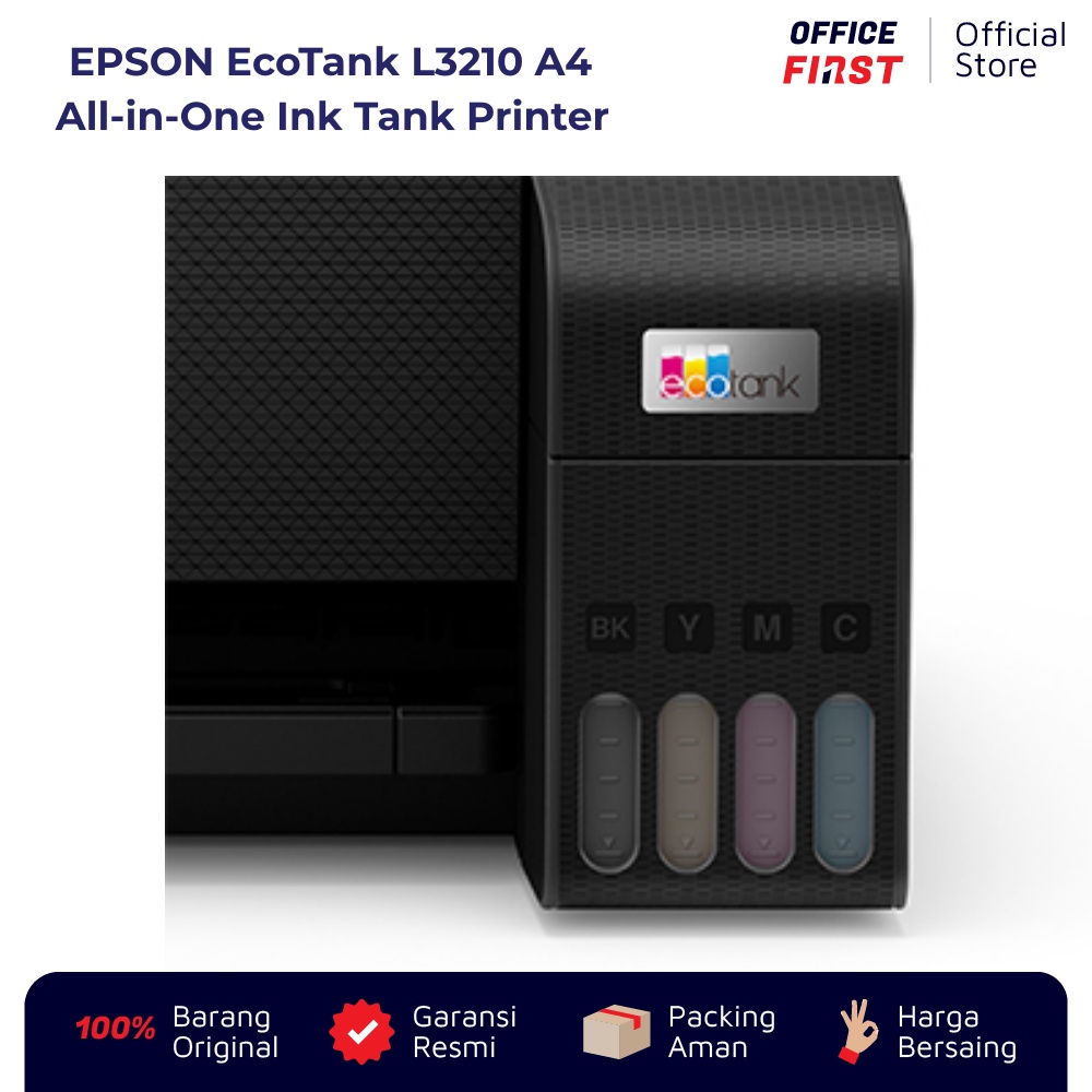 Printer EPSON EcoTank L3210 A4 - All in One - Ink Tank - Garansi Resmi